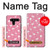 W2858 Pink Flamingo Pattern Hard Case and Leather Flip Case For LG V50, LG V50 ThinQ 5G