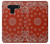 W3355 Bandana Red Pattern Hard Case and Leather Flip Case For LG V50, LG V50 ThinQ 5G