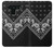 W3363 Bandana Black Pattern Hard Case and Leather Flip Case For LG V50, LG V50 ThinQ 5G