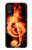 W0493 Music Note Burn Hard Case and Leather Flip Case For Samsung Galaxy A01