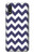 W2345 Navy Blue Shavron Zig Zag Pattern Hard Case and Leather Flip Case For Samsung Galaxy A01