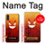 W2454 Red Cute Little Devil Cartoon Hard Case and Leather Flip Case For Samsung Galaxy A01