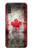 W2490 Canada Maple Leaf Flag Texture Hard Case and Leather Flip Case For Samsung Galaxy A01