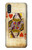 W2833 Poker Card Queen Hearts Hard Case and Leather Flip Case For Samsung Galaxy A01