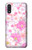 W3036 Pink Sweet Flower Flora Hard Case and Leather Flip Case For Samsung Galaxy A01