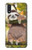 W3138 Cute Baby Sloth Paint Hard Case and Leather Flip Case For Samsung Galaxy A01