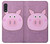 W3269 Pig Cartoon Hard Case and Leather Flip Case For Samsung Galaxy A01