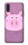 W3269 Pig Cartoon Hard Case and Leather Flip Case For Samsung Galaxy A01