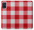 W3535 Red Gingham Hard Case and Leather Flip Case For Samsung Galaxy A51