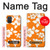 W2245 Hawaiian Hibiscus Orange Pattern Hard Case and Leather Flip Case For Samsung Galaxy A71