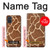 W2326 Giraffe Skin Hard Case and Leather Flip Case For Samsung Galaxy A71