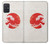 W3237 Waves Japan Flag Hard Case and Leather Flip Case For Samsung Galaxy A71
