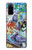 W0588 Wall Graffiti Hard Case and Leather Flip Case For Samsung Galaxy S20