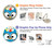 W2521 Cute Nerd Owl Cartoon Hard Case and Leather Flip Case For Samsung Galaxy S20