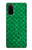 W2704 Green Fish Scale Pattern Graphic Hard Case and Leather Flip Case For Samsung Galaxy S20