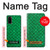 W2704 Green Fish Scale Pattern Graphic Hard Case and Leather Flip Case For Samsung Galaxy S20