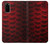 W2879 Red Arowana Fish Scale Hard Case and Leather Flip Case For Samsung Galaxy S20