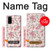 W3095 Vintage Rose Pattern Hard Case and Leather Flip Case For Samsung Galaxy S20