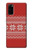 W3384 Winter Seamless Knitting Pattern Hard Case and Leather Flip Case For Samsung Galaxy S20