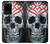 W0223 Vampire Skull Tattoo Hard Case and Leather Flip Case For Samsung Galaxy S20 Plus, Galaxy S20+