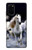 W0246 White Horse Hard Case and Leather Flip Case For Samsung Galaxy S20 Plus, Galaxy S20+