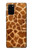 W0422 Giraffe Skin Hard Case and Leather Flip Case For Samsung Galaxy S20 Plus, Galaxy S20+