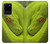 W0785 Green Snake Hard Case and Leather Flip Case For Samsung Galaxy S20 Plus, Galaxy S20+