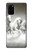 W0933 White Horses Hard Case and Leather Flip Case For Samsung Galaxy S20 Plus, Galaxy S20+