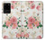 W1859 Rose Pattern Hard Case and Leather Flip Case For Samsung Galaxy S20 Plus, Galaxy S20+