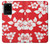 W1949 Hawaiian Hibiscus Pattern Hard Case and Leather Flip Case For Samsung Galaxy S20 Plus, Galaxy S20+