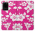 W2246 Hawaiian Hibiscus Pink Pattern Hard Case and Leather Flip Case For Samsung Galaxy S20 Plus, Galaxy S20+