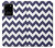 W2345 Navy Blue Shavron Zig Zag Pattern Hard Case and Leather Flip Case For Samsung Galaxy S20 Plus, Galaxy S20+