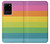 W2363 Rainbow Pattern Hard Case and Leather Flip Case For Samsung Galaxy S20 Plus, Galaxy S20+