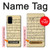 W2504 Vintage Music Sheet Hard Case and Leather Flip Case For Samsung Galaxy S20 Plus, Galaxy S20+