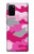 W2525 Pink Camo Camouflage Hard Case and Leather Flip Case For Samsung Galaxy S20 Plus, Galaxy S20+