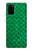 W2704 Green Fish Scale Pattern Graphic Hard Case and Leather Flip Case For Samsung Galaxy S20 Plus, Galaxy S20+