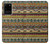 W2860 Aztec Boho Hippie Pattern Hard Case and Leather Flip Case For Samsung Galaxy S20 Plus, Galaxy S20+