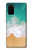 W3150 Sea Beach Hard Case and Leather Flip Case For Samsung Galaxy S20 Plus, Galaxy S20+