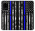 W3244 Thin Blue Line USA Hard Case and Leather Flip Case For Samsung Galaxy S20 Plus, Galaxy S20+