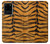 W0576 Tiger Skin Hard Case and Leather Flip Case For Samsung Galaxy S20 Ultra