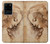 W1045 Leonardo da Vinci Woman's Head Hard Case and Leather Flip Case For Samsung Galaxy S20 Ultra