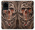 W1675 Skull Blood Tattoo Hard Case and Leather Flip Case For Samsung Galaxy S20 Ultra