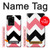 W1849 Pink Black Chevron Zigzag Hard Case and Leather Flip Case For Samsung Galaxy S20 Ultra