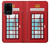 W2059 England British Telephone Box Minimalist Hard Case and Leather Flip Case For Samsung Galaxy S20 Ultra