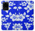 W2244 Hawaiian Hibiscus Blue Pattern Hard Case and Leather Flip Case For Samsung Galaxy S20 Ultra