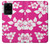 W2246 Hawaiian Hibiscus Pink Pattern Hard Case and Leather Flip Case For Samsung Galaxy S20 Ultra