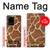 W2326 Giraffe Skin Hard Case and Leather Flip Case For Samsung Galaxy S20 Ultra