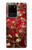 W2414 Red Blossoming Almond Tree Van Gogh Hard Case and Leather Flip Case For Samsung Galaxy S20 Ultra