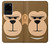 W2721 Cute Grumpy Monkey Cartoon Hard Case and Leather Flip Case For Samsung Galaxy S20 Ultra