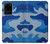 W2958 Army Blue Camo Camouflage Hard Case and Leather Flip Case For Samsung Galaxy S20 Ultra